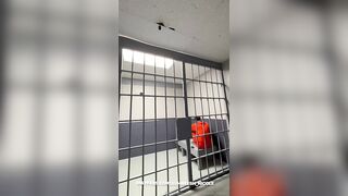 AuhneeshNicole and her friend disguised as police officers fuck inmate as his last wish