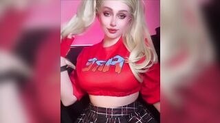 Busty Cosplay porn babe Shadorycos shows her hottest Cosplay outfits with her huge tits