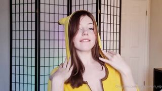 Brunette cosplay babe Rylie Rowan in full length XXX porn video getting fucked in Pikachu cosplay