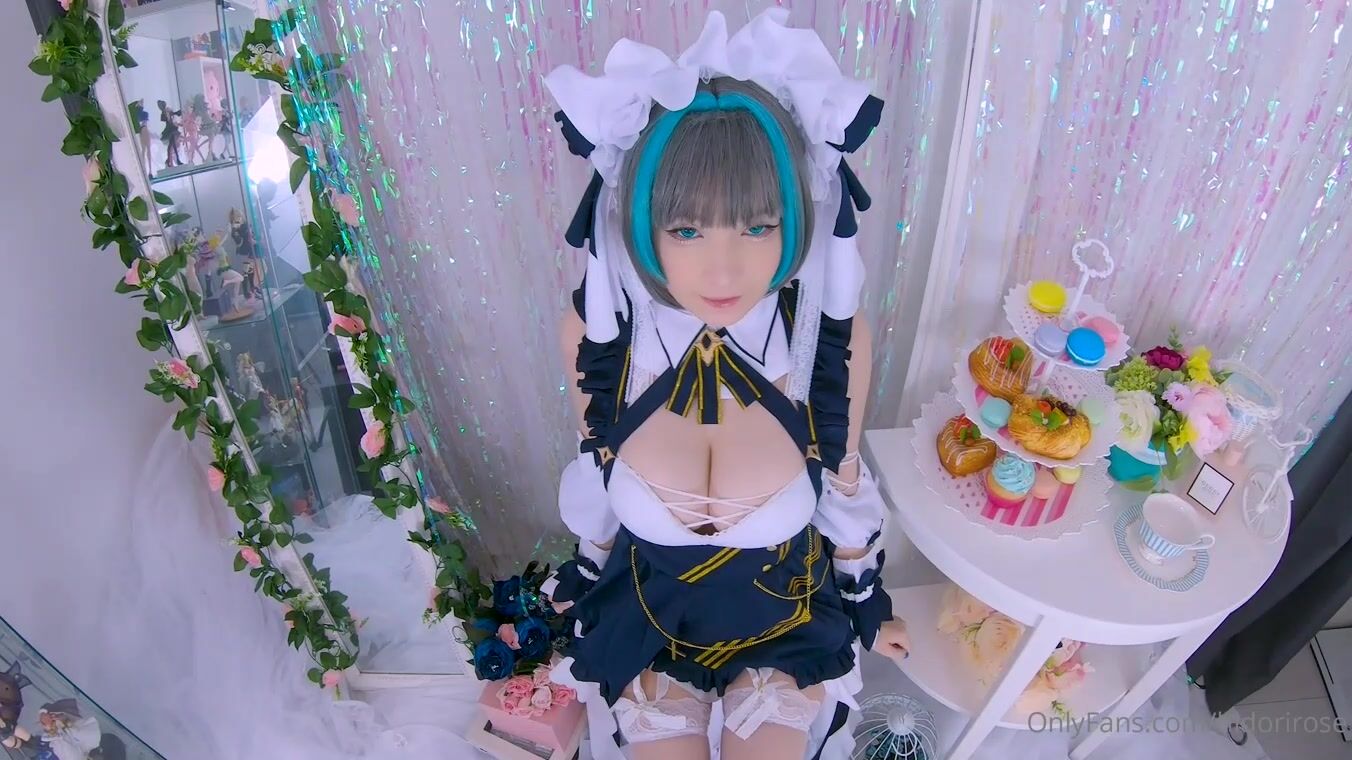 XXXCosplay - Cosplay XXX porn babe Hidori Rose as Cheshire masturbates  while showing her big natural tits