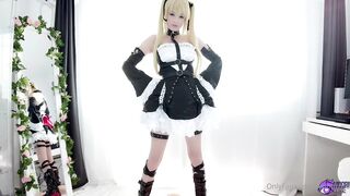 XXX cosplay porn by Hidori Rose as Marie Rose sucks off huge cock of fuck toy