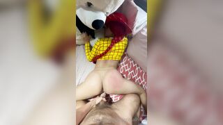 EXTRA LONG and full Toy Story cosplay porn as Woody by CristalHill fucking her boyfriend