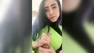 OVER 10 MINUTES Handjob and Blowjob combination with cumshot finisher by ProSexx as Shego from Kim Possible