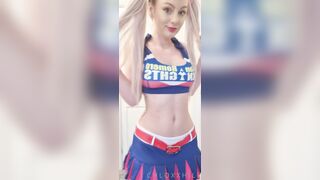 Teasing Chloxxhill as a Cheerleader dances sensually to motivate you going through your day