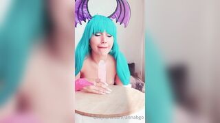 HORNY LATINA Annabgo as Lucoa sucks on average sized cock